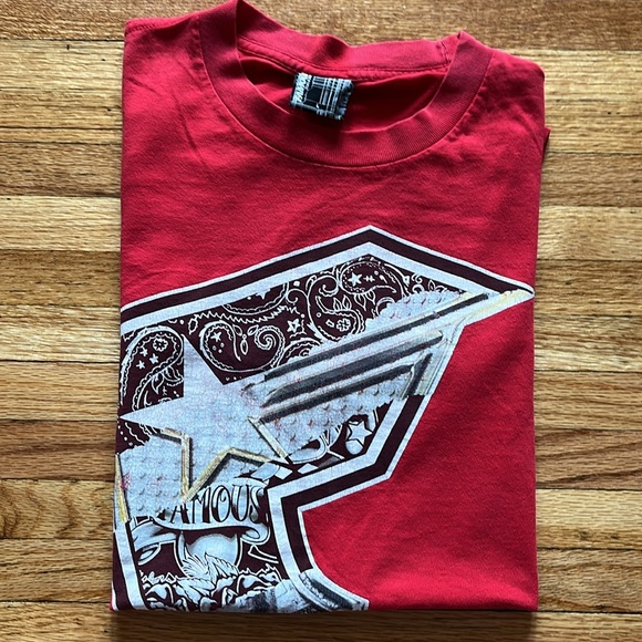Vintage Famous Stars And Stripes T-Shirt / Y2K / Large / Red - Picture 5 of 6